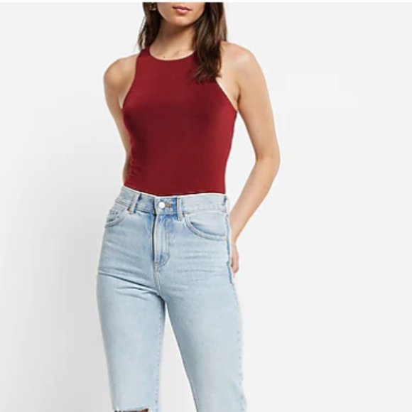 EXPRESS High Neck Thong Bodysuit - Picture 2 of 5